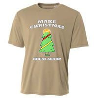 Make Christmas Great Again Tree With Decorations Trump Hair Cooling Performance Crew T-Shirt