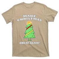 Make Christmas Great Again Tree With Decorations Trump Hair T-Shirt