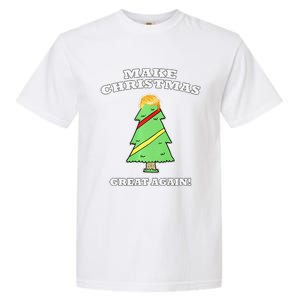 Make Christmas Great Again Tree With Decorations Trump Hair Garment-Dyed Heavyweight T-Shirt