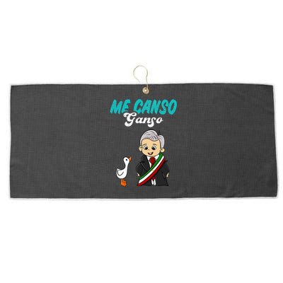 Me Canso Ganso Baby Amlo Cute Lopez Obrador Mexico Large Microfiber Waffle Golf Towel