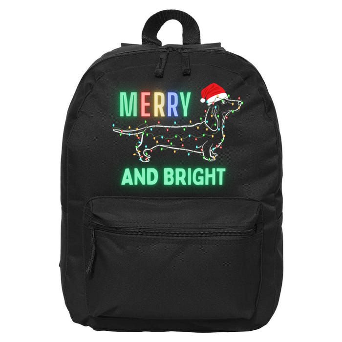 Mom Christmas Grandma Grandpa Uncle Click Make Gift Funny Wiener Give 16 in Basic Backpack