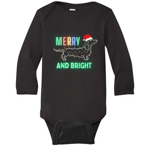 Mom Christmas Grandma Grandpa Uncle Click Make Gift Funny Wiener Give Baby Long Sleeve Bodysuit