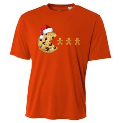 Merry Christmas Gingerbread Cookies Santa Family Matching Cool Gift Cooling Performance Crew T-Shirt