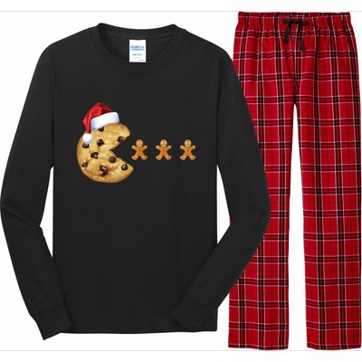 Merry Christmas Gingerbread Cookies Santa Family Matching Cool Gift Long Sleeve Pajama Set