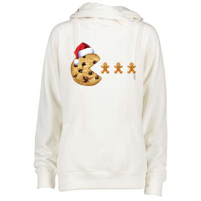 Merry Christmas Gingerbread Cookies Santa Family Matching Cool Gift Womens Funnel Neck Pullover Hood