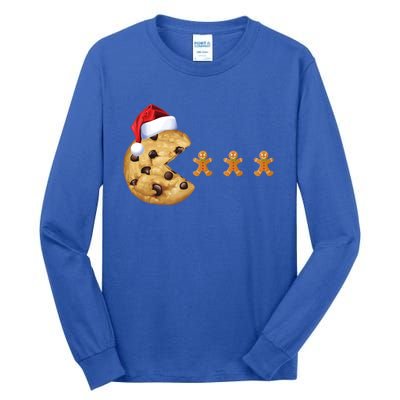 Merry Christmas Gingerbread Cookies Santa Family Matching Cool Gift Tall Long Sleeve T-Shirt