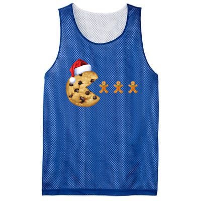 Merry Christmas Gingerbread Cookies Santa Family Matching Cool Gift Mesh Reversible Basketball Jersey Tank