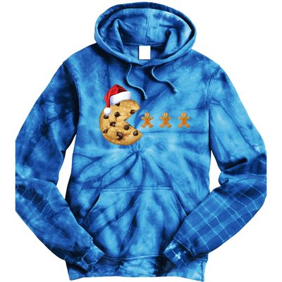 Merry Christmas Gingerbread Cookies Santa Family Matching Cool Gift Tie Dye Hoodie