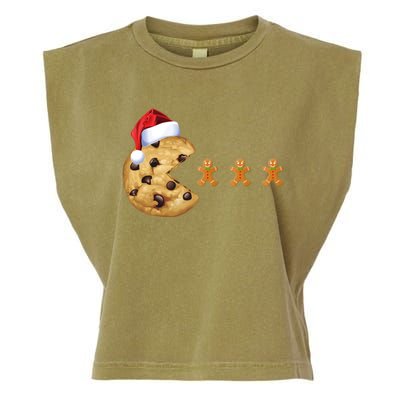 Merry Christmas Gingerbread Cookies Santa Family Matching Cool Gift Garment-Dyed Women's Muscle Tee