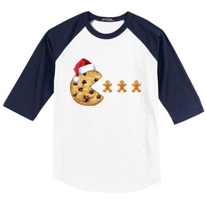 Merry Christmas Gingerbread Cookies Santa Family Matching Cool Gift Baseball Sleeve Shirt