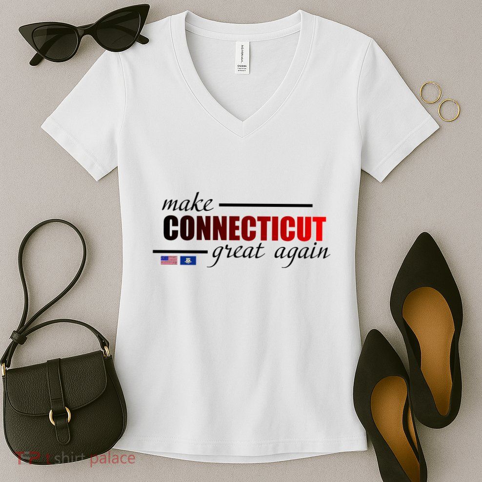 Make Connecticut Great Again Women's V-Neck T-Shirt