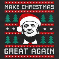 Make Christmas Great Again Trump 7 Panel Mesh Trucker Snapback Hat