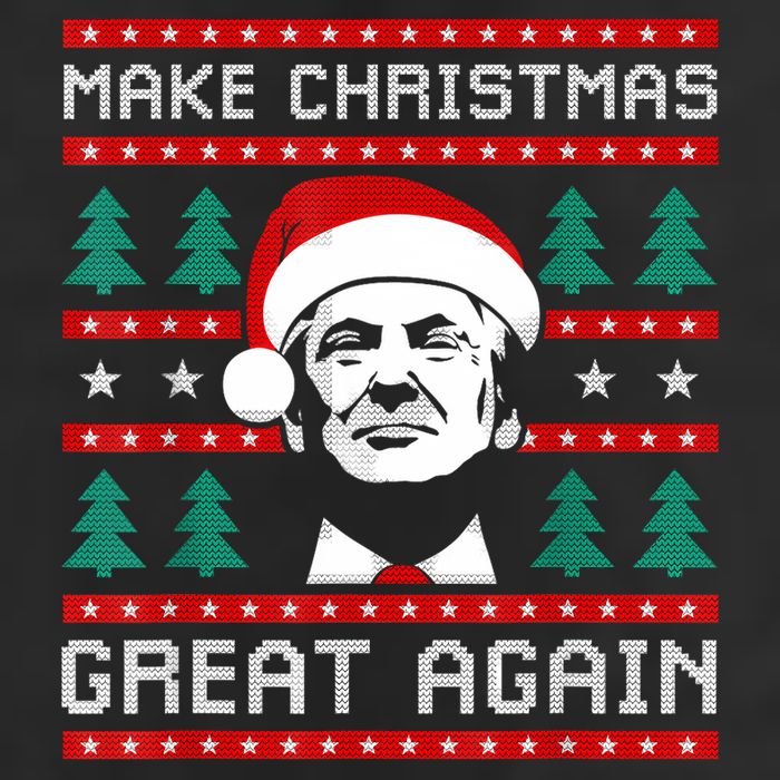 Make Christmas Great Again Trump 7 Panel Mesh Trucker Snapback Hat