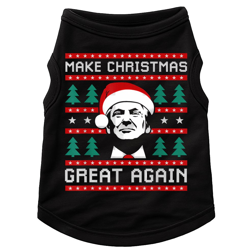 Make Christmas Great Again Trump Doggie Tank