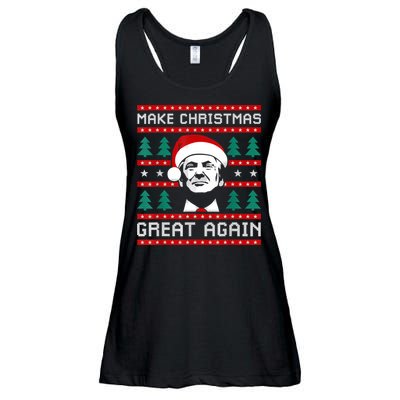 Make Christmas Great Again Trump Ladies Essential Flowy Tank