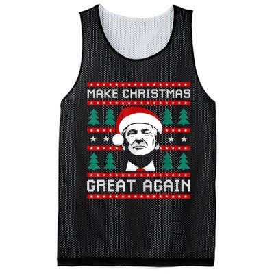 Make Christmas Great Again Trump Mesh Reversible Basketball Jersey Tank