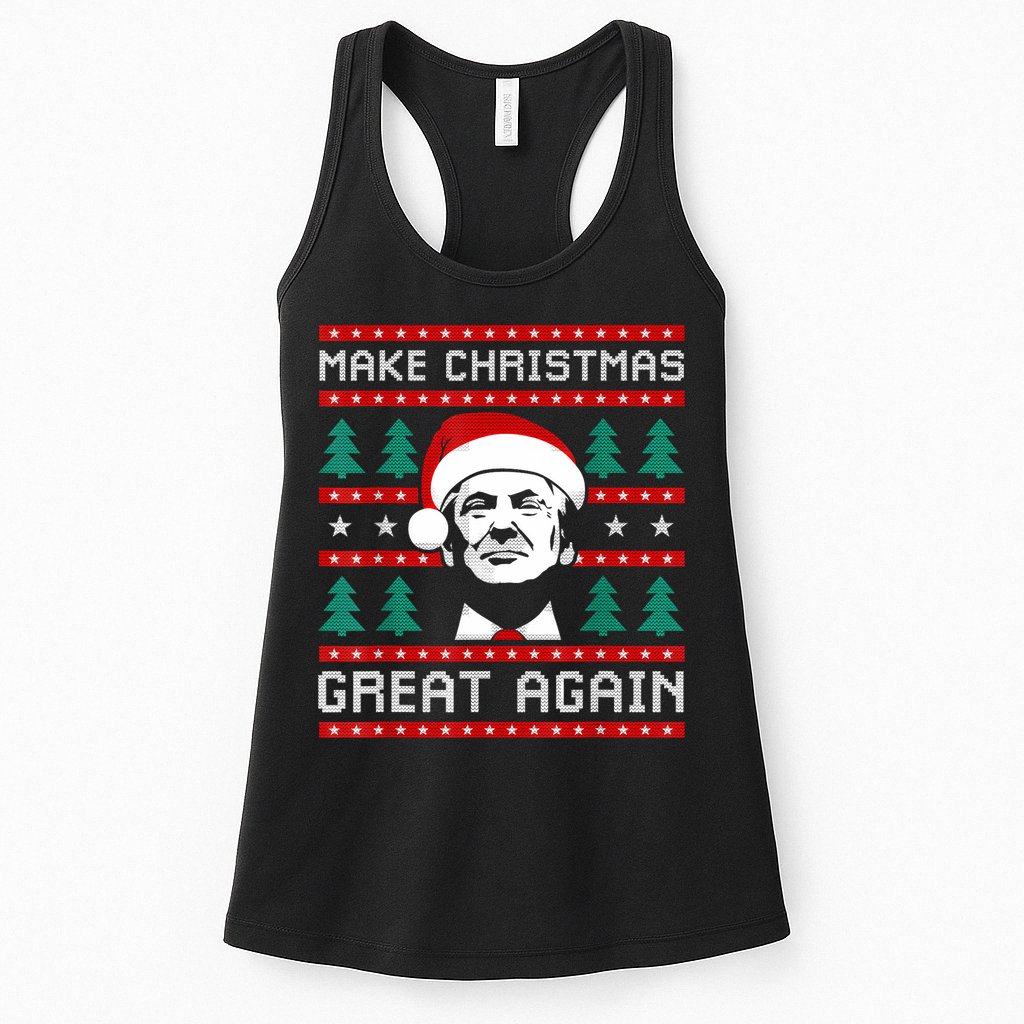 Make Christmas Great Again Trump Womens Tank Top