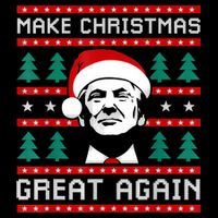 Make Christmas Great Again Trump Kids Sweatshirt