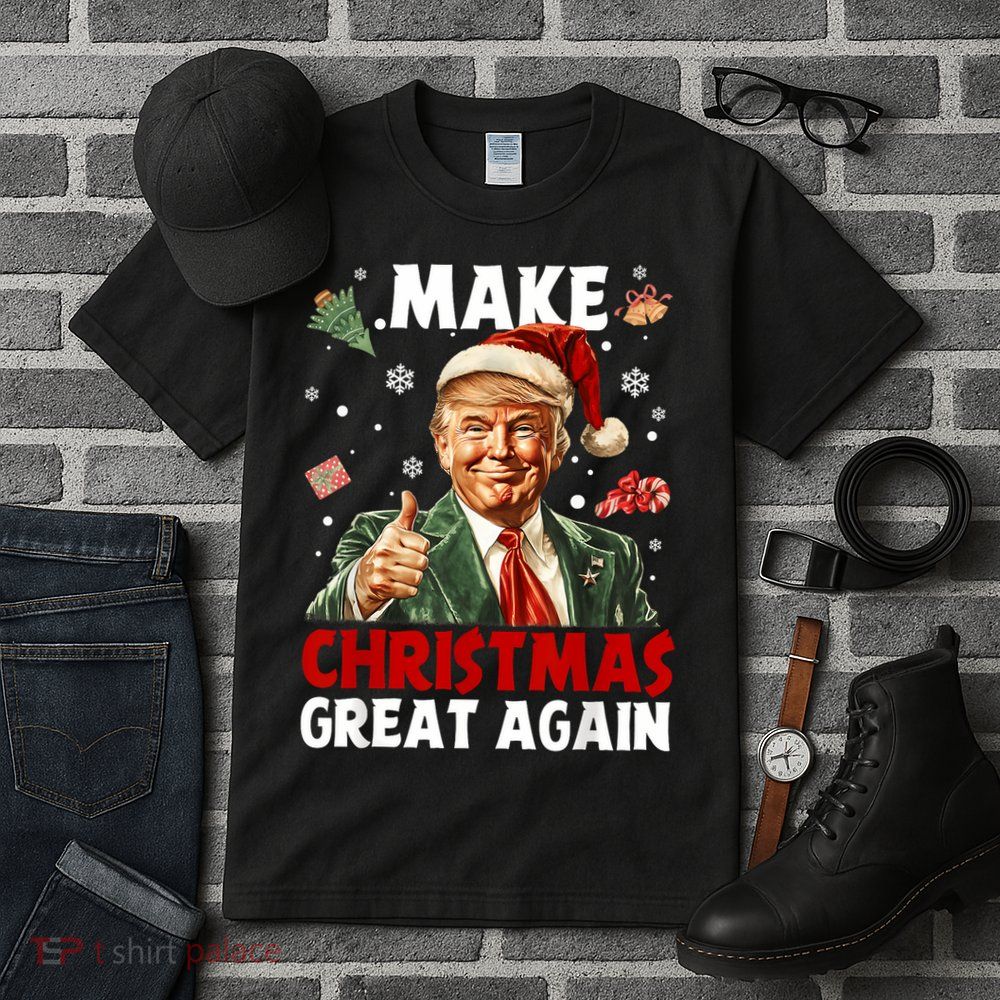 Make Christmas Great Again Santa Funny Trump Xmas Pajamas Tall T-Shirt