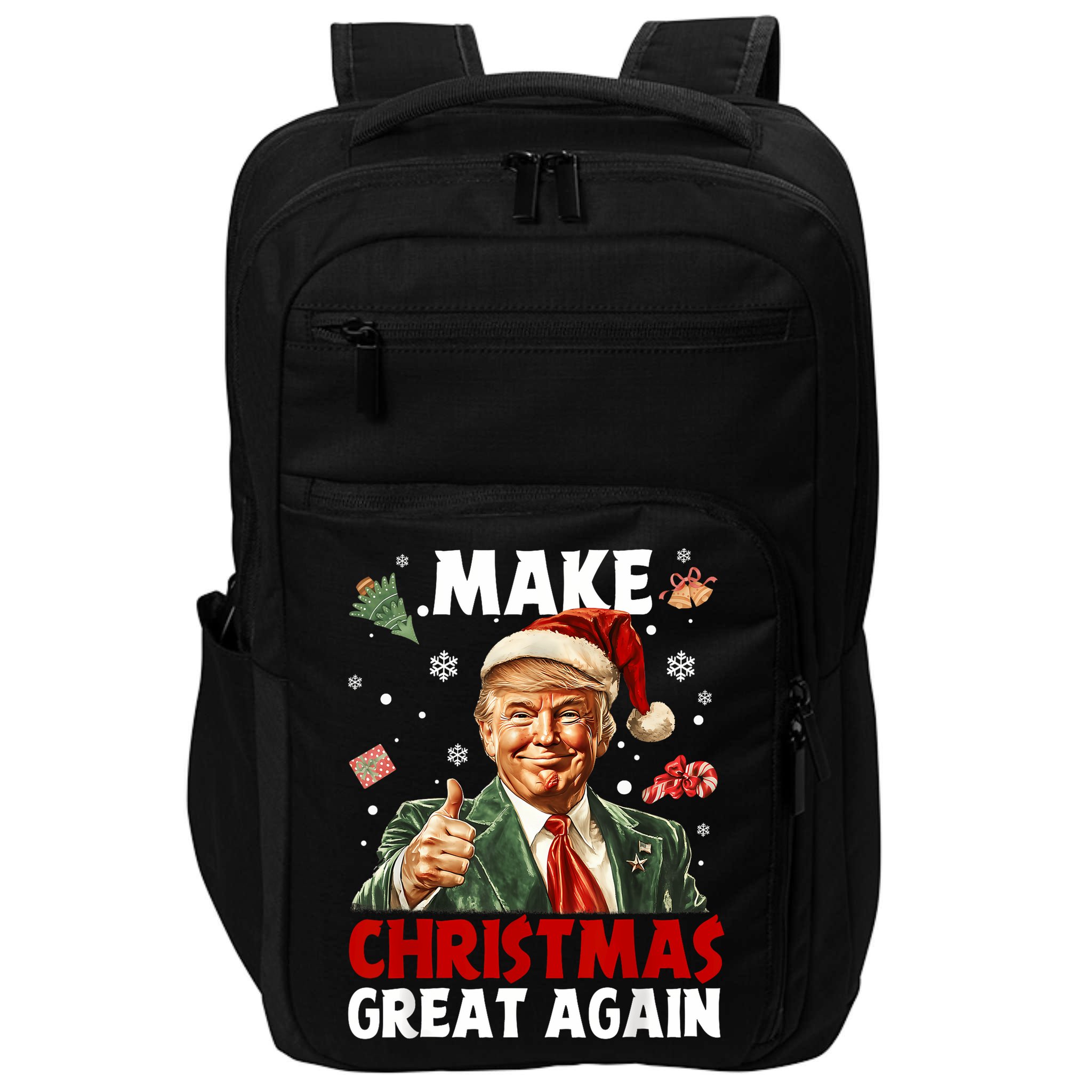 Make Christmas Great Again Santa Funny Trump Xmas Pajamas Impact Tech Backpack