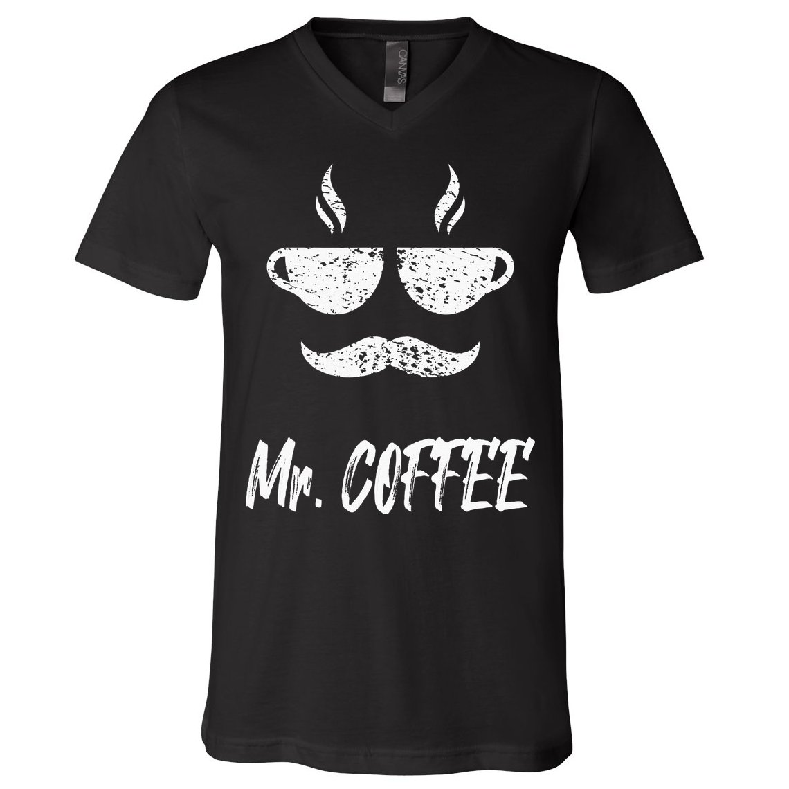 Mr. Coffee Great Coffee Design For Men V-Neck T-Shirt