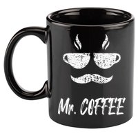 Mr. Coffee Great Coffee Design For Men 11oz C Handle Ceramic Mug