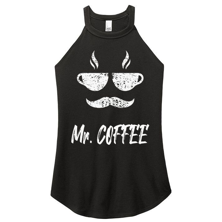 Mr. Coffee Great Coffee Design For Men Women's Perfect Tri Rocker Tank