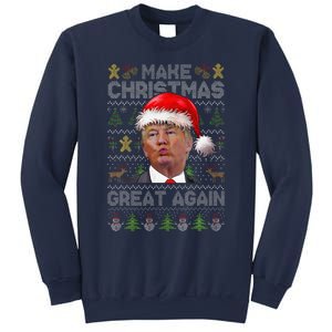 Make Christmas Great Again Xmas Funny Trump Pajamas Ugly Sweatshirt