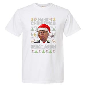 Make Christmas Great Again Xmas Funny Trump Pajamas Ugly Garment-Dyed Heavyweight T-Shirt