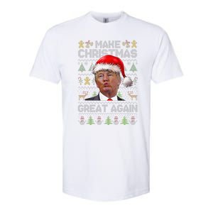 Make Christmas Great Again Xmas Funny Trump Pajamas Ugly Softstyle CVC T-Shirt