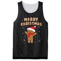 Merry Christmas Gingerbread Merry Christmas Cookie Bakers Mesh Reversible Basketball Jersey Tank