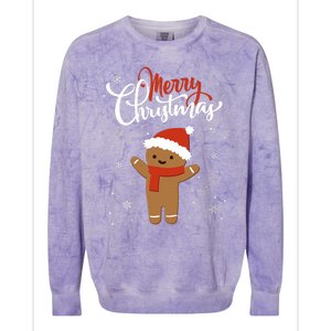 Merry Christmas Gingerbread Xmas Christmas Cookie Bakers Colorblast Crewneck Sweatshirt