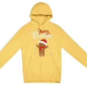 Merry Christmas Gingerbread Xmas Christmas Cookie Bakers Premium Pullover Hoodie