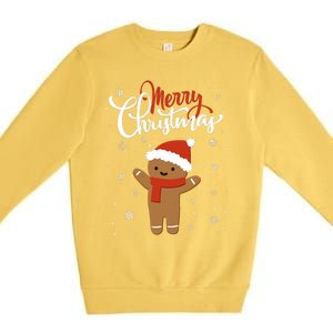 Merry Christmas Gingerbread Xmas Christmas Cookie Bakers Premium Crewneck Sweatshirt