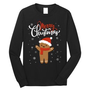 Merry Christmas Gingerbread Xmas Christmas Cookie Bakers Long Sleeve Shirt