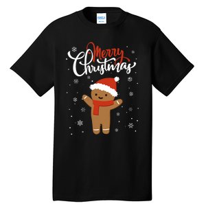 Merry Christmas Gingerbread Xmas Christmas Cookie Bakers Tall T-Shirt