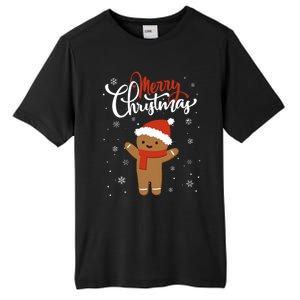 Merry Christmas Gingerbread Xmas Christmas Cookie Bakers Tall Fusion ChromaSoft Performance T-Shirt