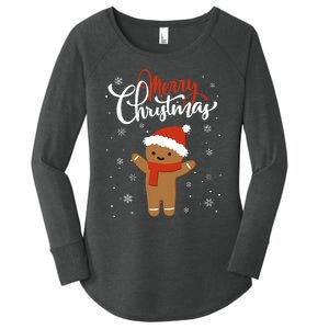 Merry Christmas Gingerbread Xmas Christmas Cookie Bakers Women's Perfect Tri Tunic Long Sleeve Shirt