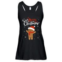 Merry Christmas Gingerbread Xmas Christmas Cookie Bakers Ladies Essential Flowy Tank