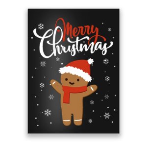 Merry Christmas Gingerbread Xmas Christmas Cookie Bakers Poster