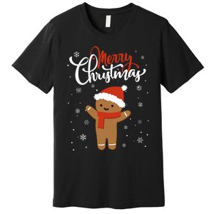 Merry Christmas Gingerbread Xmas Christmas Cookie Bakers Premium T-Shirt