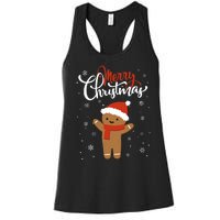 Merry Christmas Gingerbread Xmas Christmas Cookie Bakers Women's Racerback Tank