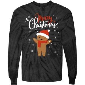 Merry Christmas Gingerbread Xmas Christmas Cookie Bakers Tie-Dye Long Sleeve Shirt