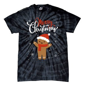 Merry Christmas Gingerbread Xmas Christmas Cookie Bakers Tie-Dye T-Shirt