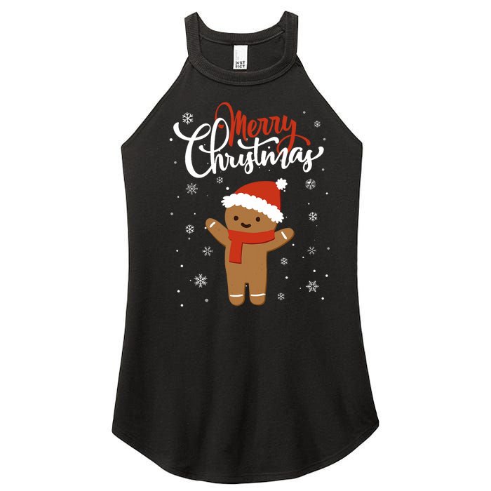 Merry Christmas Gingerbread Xmas Christmas Cookie Bakers Women's Perfect Tri Rocker Tank