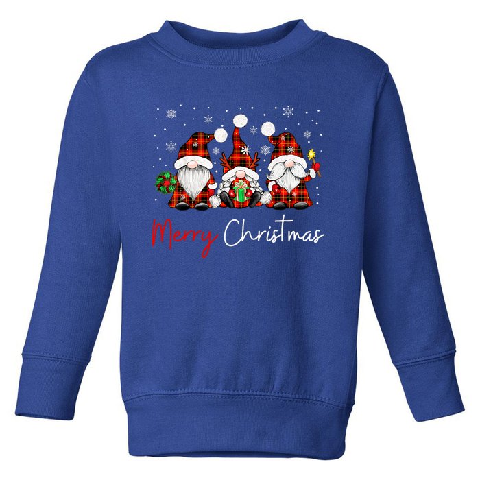 Merry Christmas Gnome Family Matching Pjs Christmas Gnome Toddler Sweatshirt