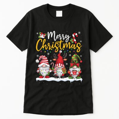 Merry Christmas Gnomes Lover Xmas Family Tall T-Shirt
