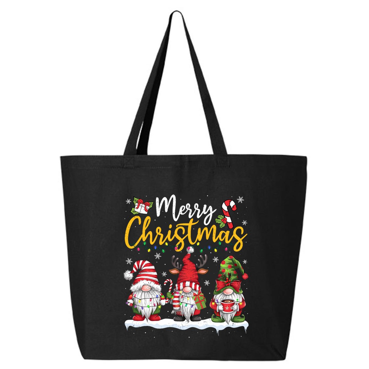 Merry Christmas Gnomes Lover Xmas Family 25L Jumbo Tote
