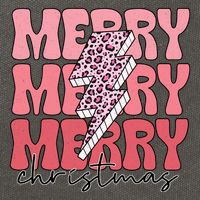 Merry Christmas Groovy Retro Lightning Bolt Cotton Canvas Backpack