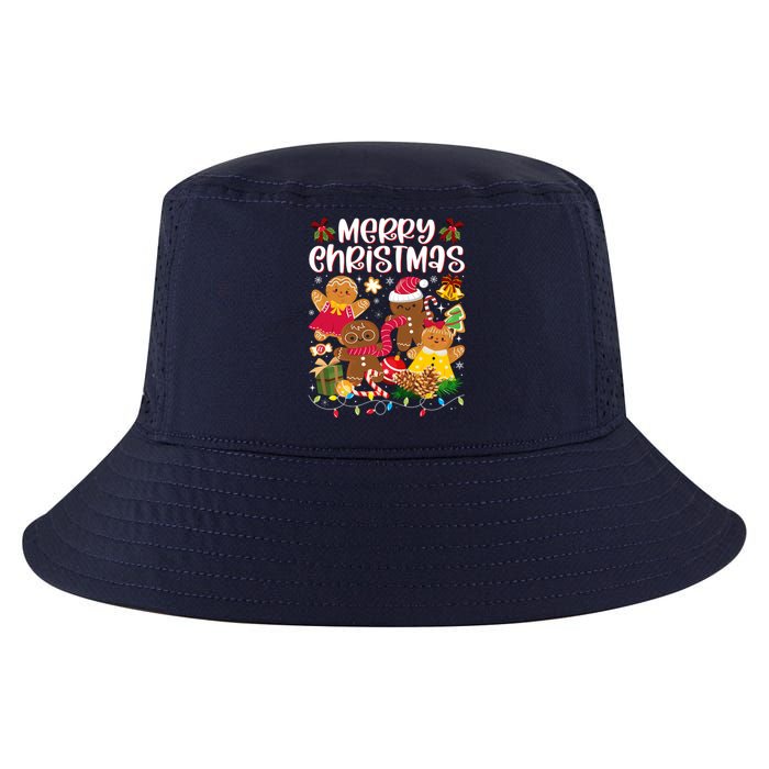 Merry Christmas Gingerbread Cookies Cool Comfort Performance Bucket Hat